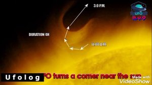 НЛО возле солнца,февраль 2024