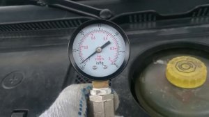 Замер вакуума от насоса.