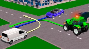 Кто проедет данный перекресток первым?