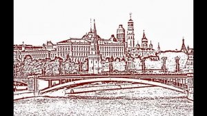 Москва. Рисунки для выжигания