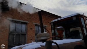 ДТ-75. Запуск дизеля зимой с помощью сварочного аппарата.