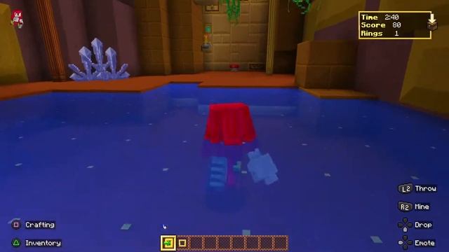 Minecraft Sonic the Hedgehog DLC: Where to find Master Emerald Shards and Labyrinth Zone gameplay. смотреть онлайн