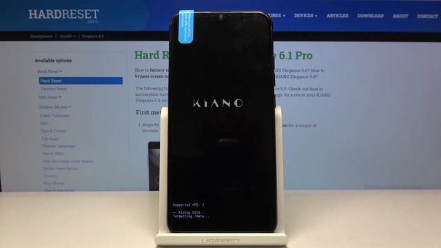 Как обойти блокировку экрана на KIANO Elegance 6.1 Pro — Заводской сброс смотреть онлайн