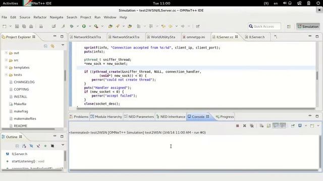 Adding external library to OMNeT++