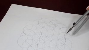 Как нарисовать мандалу "Цветок жизни"