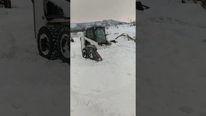 боб кет bob cat ????????? Daud зажигает    чистит снег  старый Крым