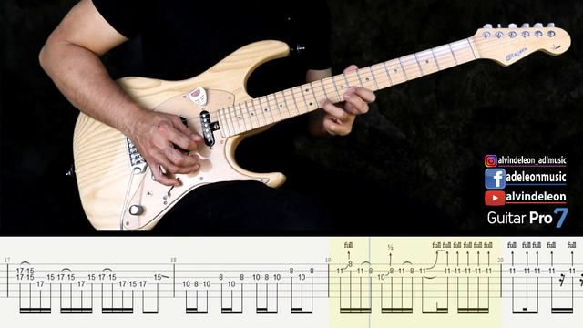 METALLICA  OF WOLF AND MAN SOLO with GUITAR PRO7 TABS and BACKING TRACK  ALVIN DE LEON 2020
