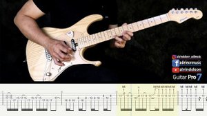 METALLICA || OF WOLF AND MAN SOLO with GUITAR PRO7 TABS and BACKING TRACK || ALVIN DE LEON (2020)