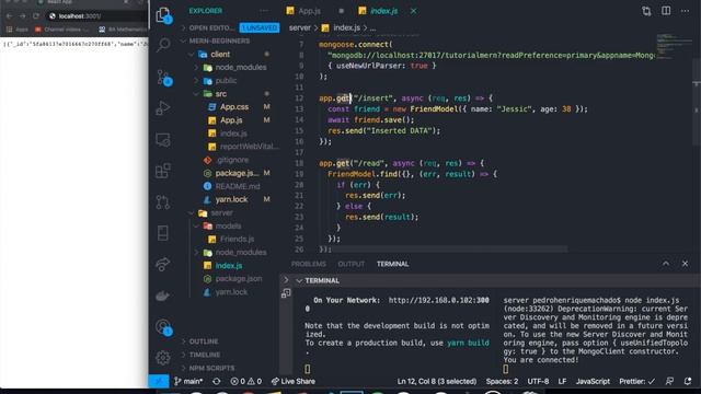 MERN Stack Beginners Tutorial #2 - Connecting With React