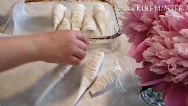 ПИЦЦА РОЖОК/ТРУБОЧКИ ИЗ СЛОЁНОГО ТЕСТА/ ВСЕ ОЧЕНЬ ПРОСТО А ГЛАВНОЕ ВКУСНО!