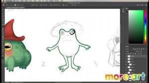 Создание первых персонажей в Photoshop / Курс «Рисование в Photoshop для начинающих» от more-art.ru