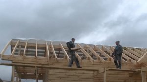 Подготовка стропильной системы для дома из бруса