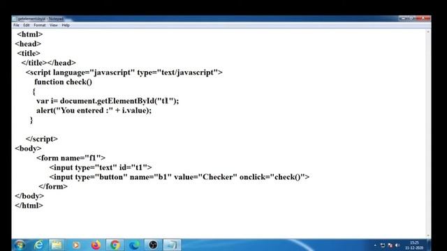 javaScript Tutorial For Beginners | 30. getElementById method in javaScript