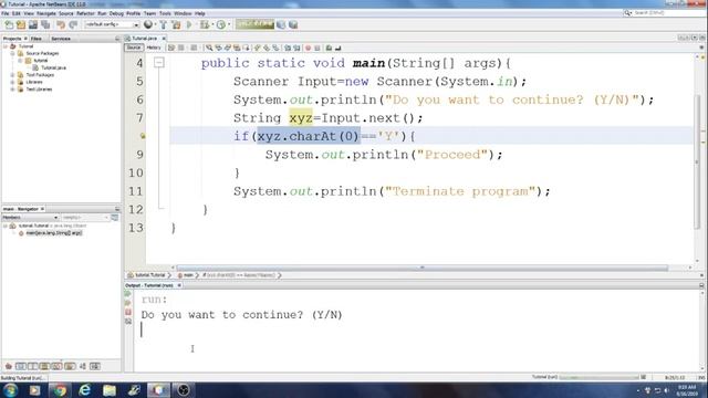 Novice Java Tutorial with Apache NetBeans 11.0: 24 Interactive Program with If statement смотреть онлайн