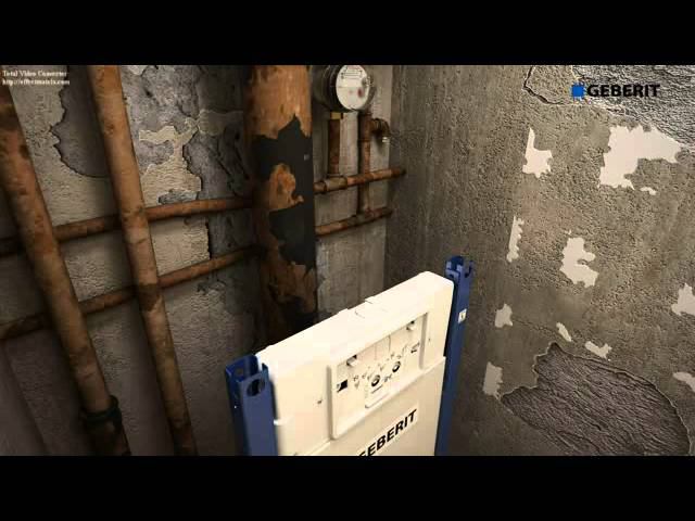 Видеоинструкция по монтажу инсталляции Geberit Delta Plattenbau для подвесного унитаза