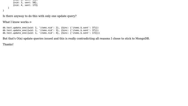 Databases: MongoDB update multiple sub documents inside array, each according to a condition смотреть онлайн