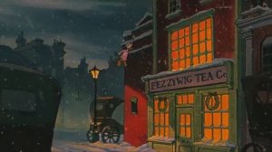 cozy winter night by the fireplace with vintage oldies playing in another room