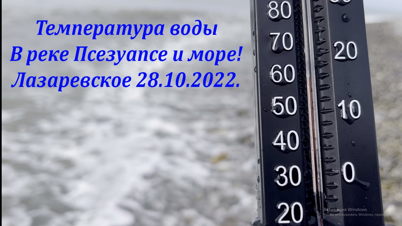 Вода в море и реке Псезуапсе.  Лазаревское, 28.10.2022. ?ЛАЗАРЕВСКОЕ СЕГОДНЯ?СОЧИ.