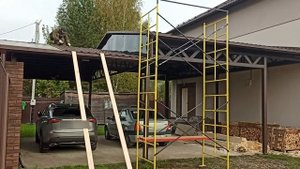 Часть 1. Металлический навес. Протекает кровля