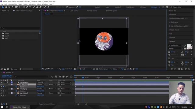 After Effects лайфхаки |11| Режим наложения слоев Stencil Alpha | Layer mode stencil alpha смотреть онлайн