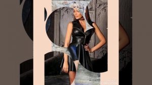 most stylish and attractive leather latex bodycon dresses