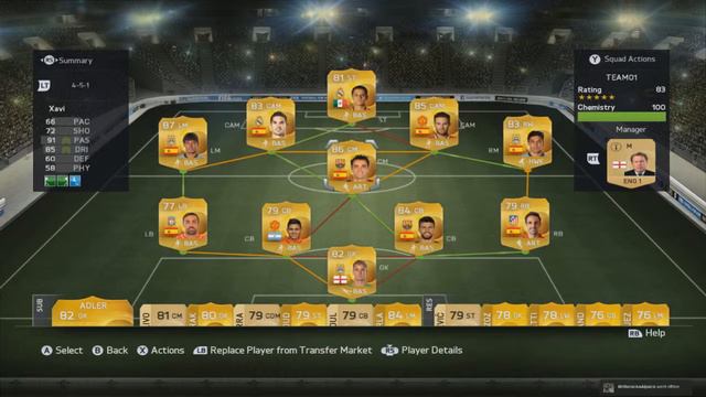FIFA 15 | Prem/BBVA Squad Builder | Mata, Xavi, Silva смотреть онлайн