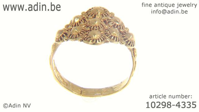 Dutch gold antique ring from Amsterdam 17th Century. (Adin reference: 10298-4335) смотреть онлайн