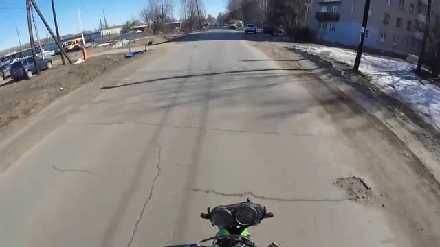 Мотобудни на Kawasaki ZX6R / Уходим от полиции!