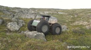 Вездеходы Алексея Гарагашьяна. По каменным россыпям.