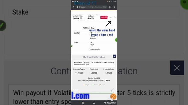 Worm Head Analysis | Binary Rise Fall Strategy смотреть онлайн