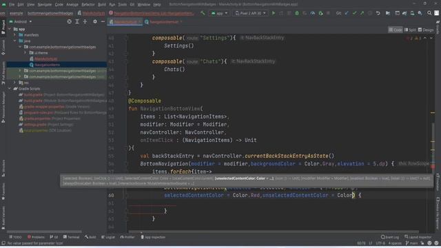 Bottom Navigation Bar With Badges in Android Jetpack Compose