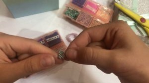 Парные колечки из бисера❤️? колечки сердечки//как плести парное колечко сердечко