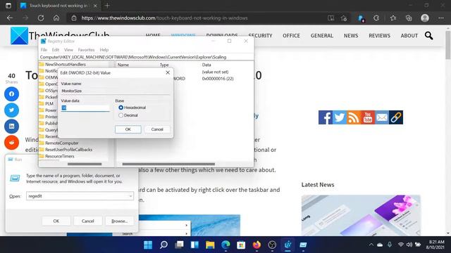 Touch Keyboard not working in Windows смотреть онлайн