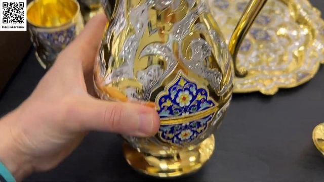 Серебряный набор для воды или вина "Сказка востока-2" (english subtitles) смотреть онлайн