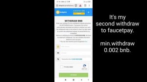 bnbpick faucet 0.002 bnb to Faucetpay.