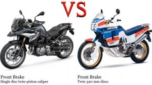 BMW F 750 GS vs Honda XRV 750 Africa Twin Test specification comparison