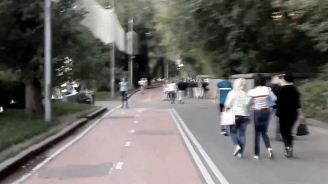 Москва Воробьевы горы велодорожка в парк Горького