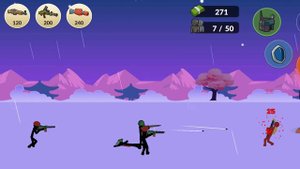 чёрные человечки против красных человечков