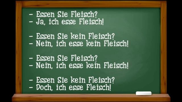 Употребление Ja, Nein, Doch в немецком языке (перевод в описании) смотреть онлайн