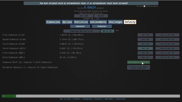 Antimatter Dimensions Gameplay #9 - 3 More Challenges Down! смотреть онлайн