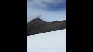 Glacier of the Humboldt Peak, before reaching the summit. Merida, Venezuela