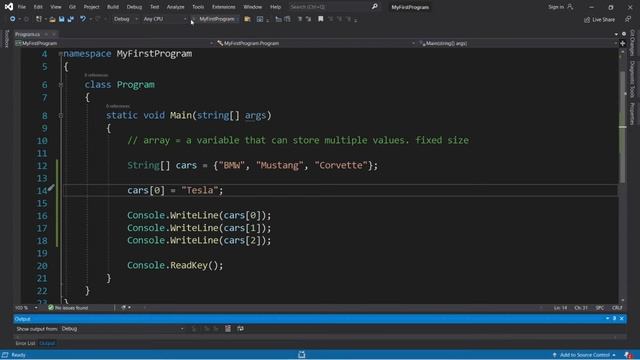 C# arrays ? смотреть онлайн