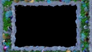 Футаж "Новогодняя рамка 2"(хромакей)