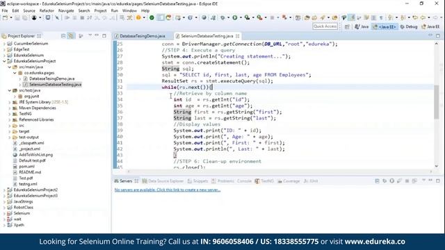 How to Perform Database Testing Using Selenium | Selenium Certification Training | Edureka Rewind -