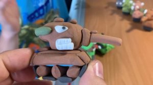 Стальные монстры и танк ЛТГ Гадкий утенок из пластилина