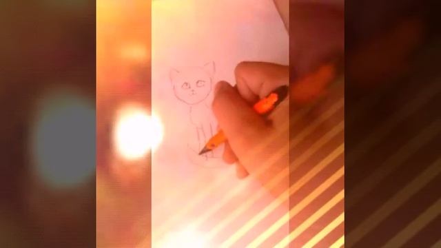 Как нарисовать милого котика смотреть онлайн