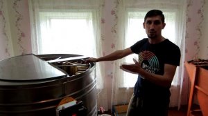 Пасека Рябухиных, откачка меда