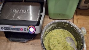 Кабачковые оладушки на электрогриле
