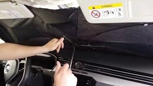 Защитный зонт для лобового стекла автомобиля