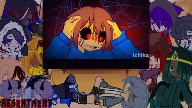 Sans au react to Frisk memes || 2/? || undertale au || GC смотреть онлайн